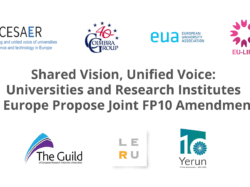 Shared vision, unified voice: universities and research institutes in Europe propose joint FP10 amendments 